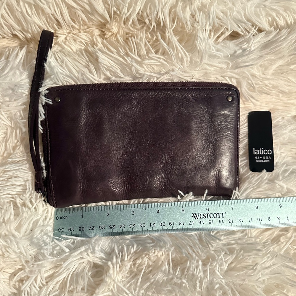 Latico Wristlet Wallet - Aubergine